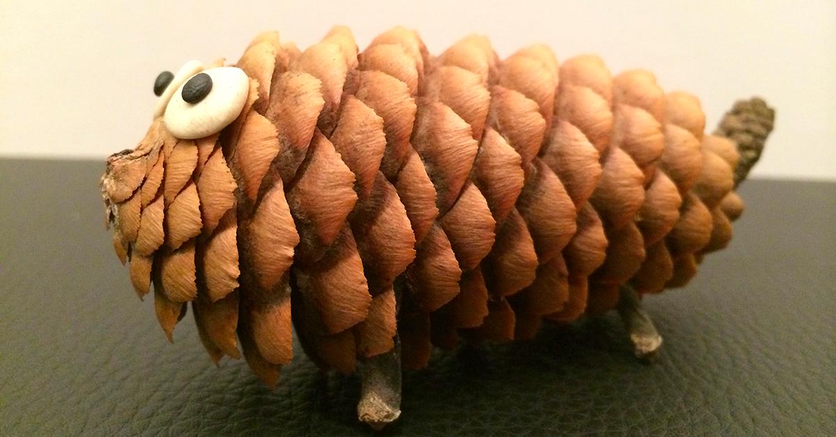 pinecone owl craft