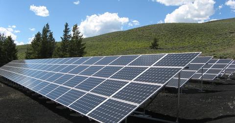 solar panel array power sun electricity