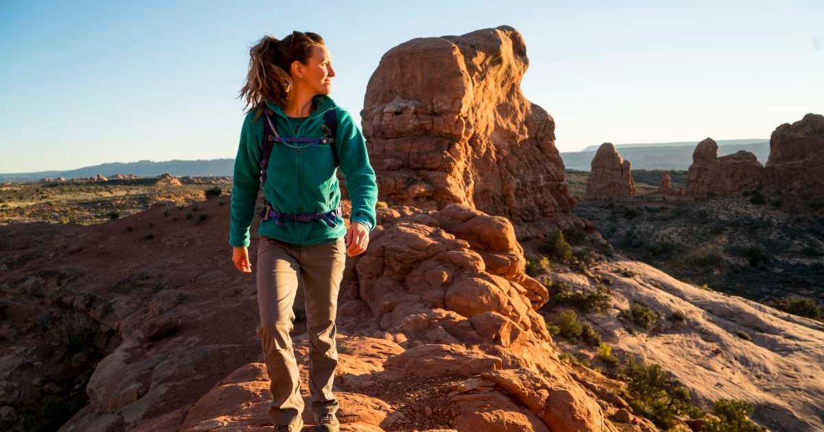 A hiker at the Arches National Park. (Representative Cover Image Source: Getty Images | Jordan Siemens)