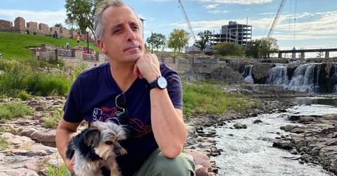 Joe Gatto and his dog Spumoni