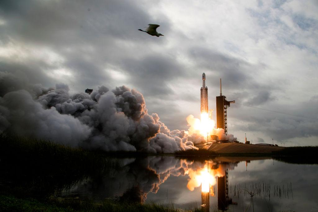 A SpaceX rocket is launched from the Kennedy Space Center in October 2023