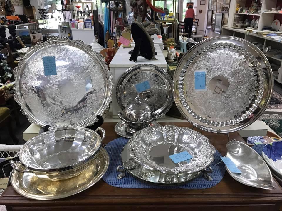 A look at silverware and home goods at the Opportunity Shop