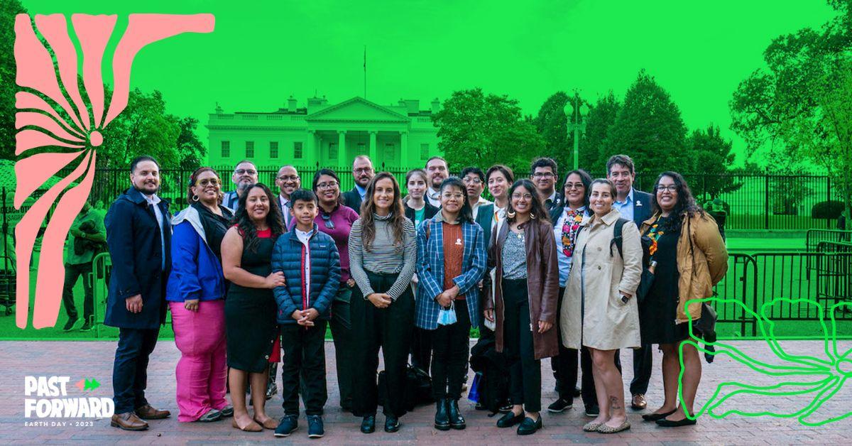 GreenLatinos In Front of White House