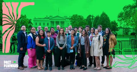 GreenLatinos In Front of White House