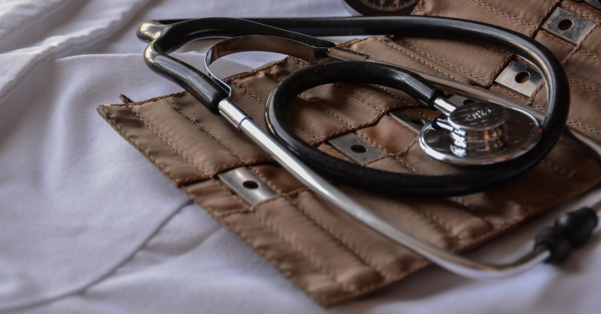 Photo of a medical stethoscope.