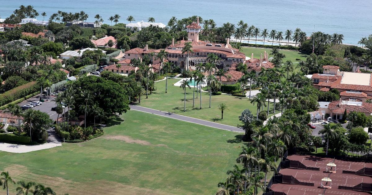 Mar-a-Lago, prior to the storm touching down in Florida. 