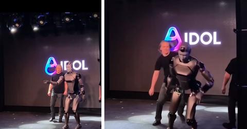 Russian Robot Face Plants on Stage in Massive Fail