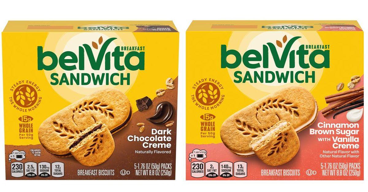 Recalled belVita Breakfast Sandwich boxes.