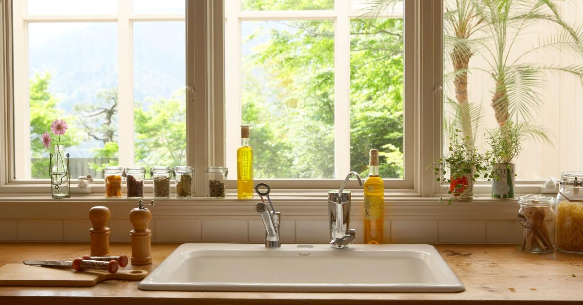 Window overlooking sink