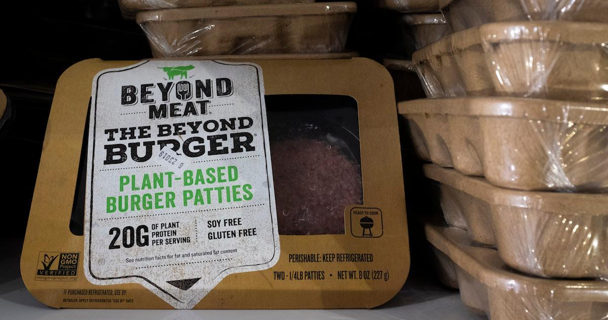 Beyond burgers in package in a store