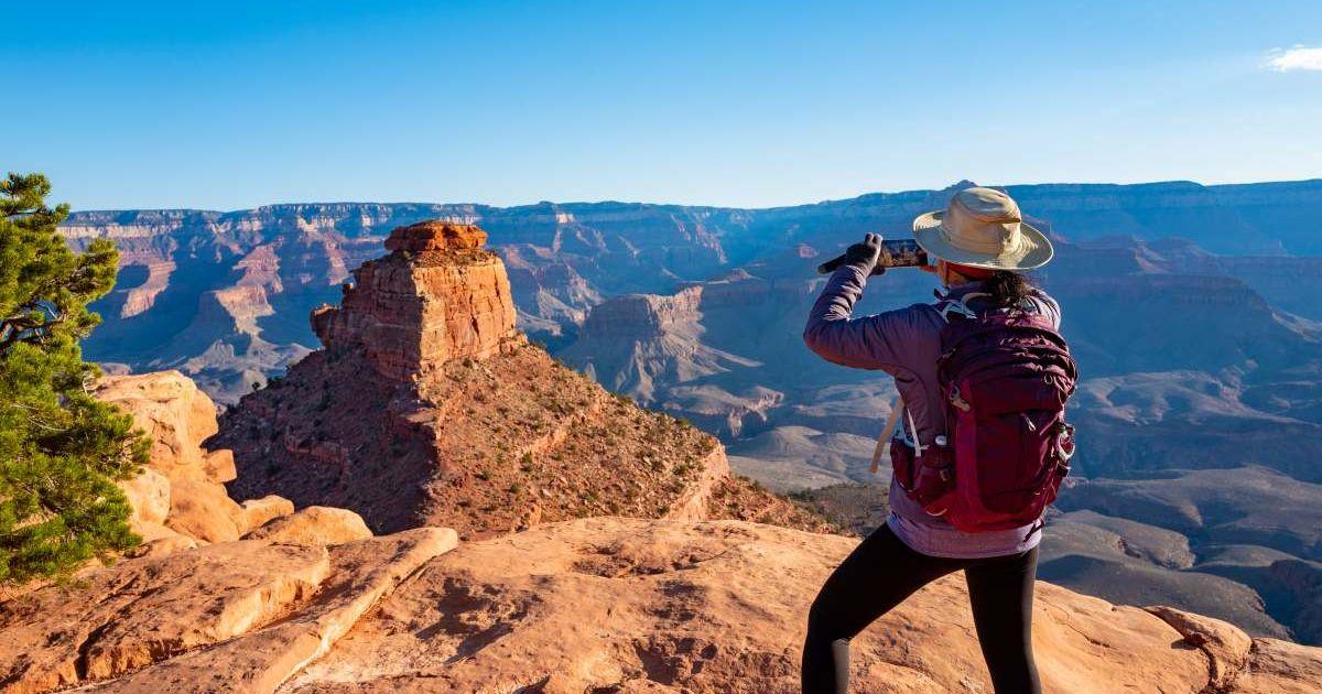 A hiker looking scenic view of the South Rim of the Grand Canyon. (Representative Cover Image Source: Getty Images | nycshooter)