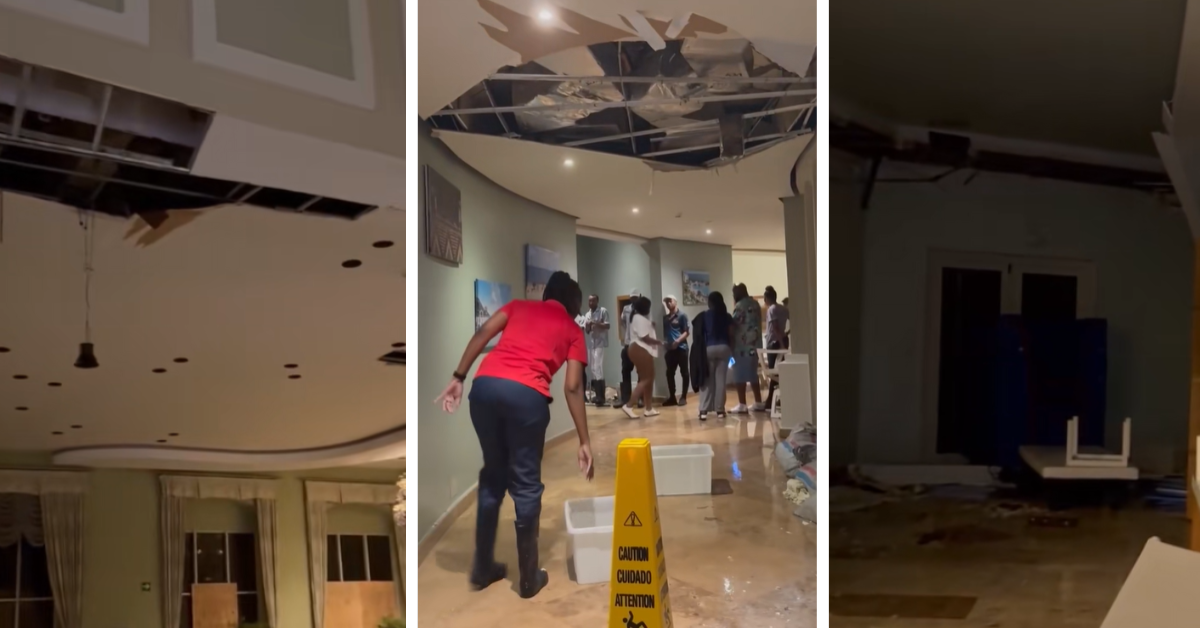 Visitors access the damage to a Montego Bay resort after Hurricane Melissa hit Jamaica