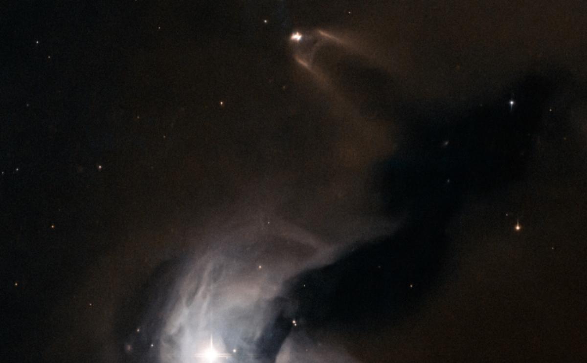 Photograph of a young stellar object from the Hubble Space Telescope. 