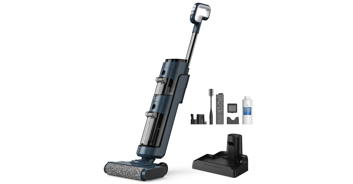 vacuum mop combo and all its parts