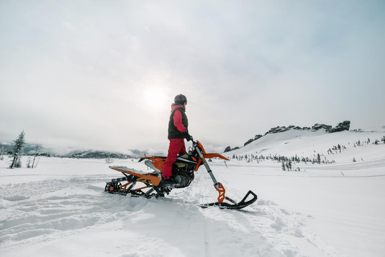 Biking in best sale the snow