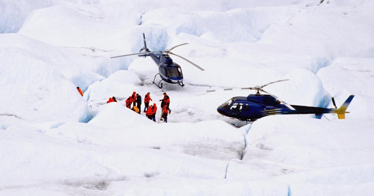 Helicopters on a rescue mission.