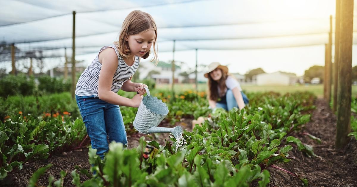 children helping the environment