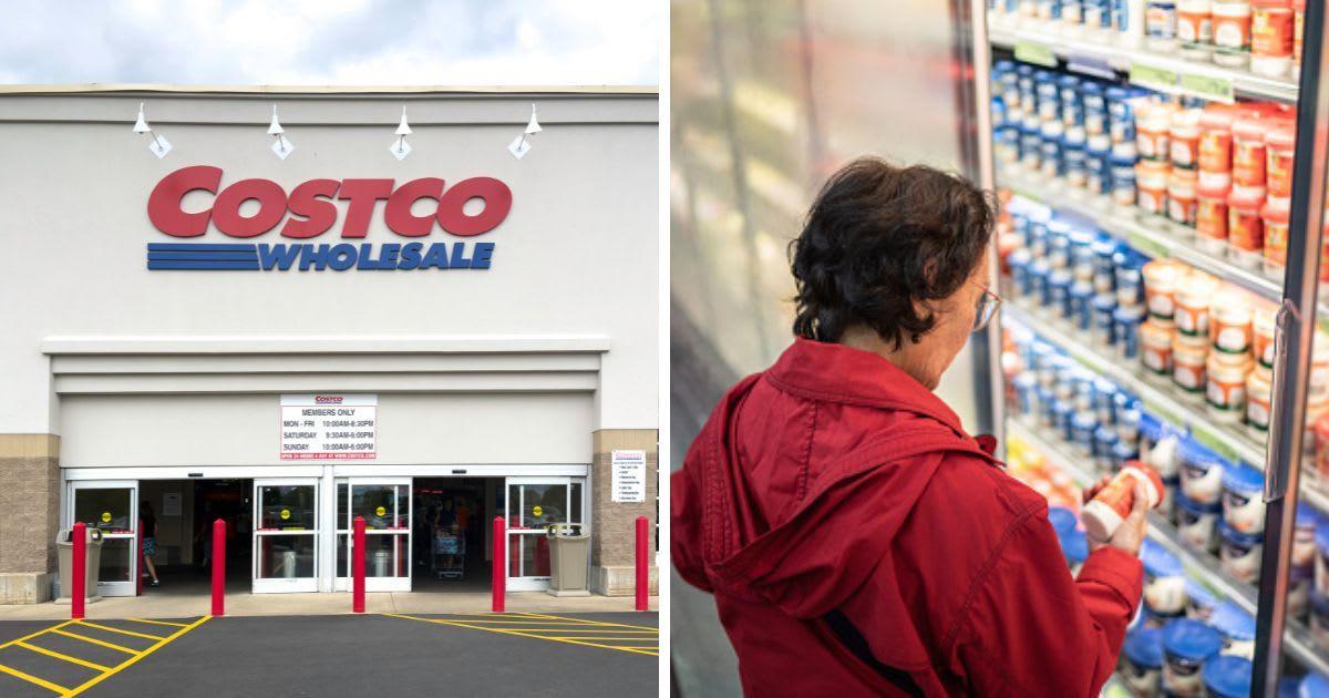 (L) A Costco retail store; (R) A person shopping cream cheese at grocery store. (Representative Image Source: Getty Images | (L) patty_c; (R) FG Trade)