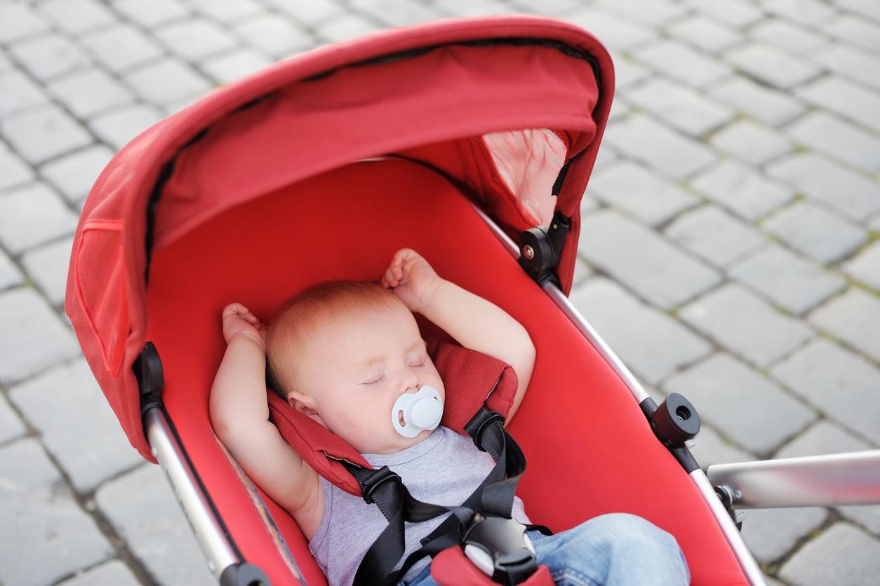 baby in a stroller