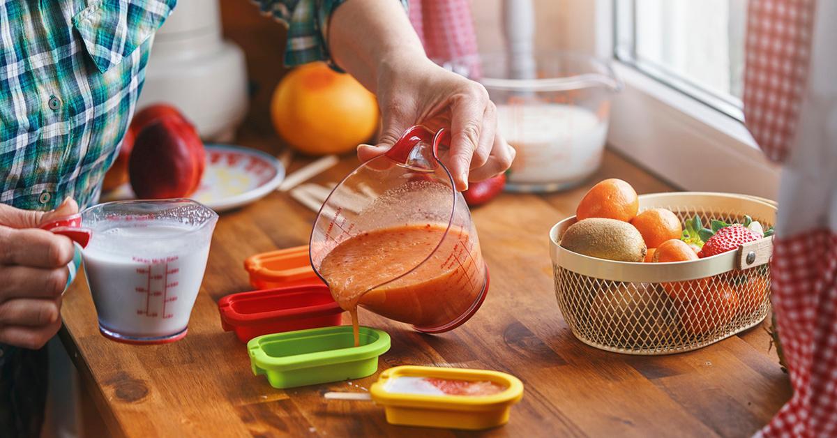 homemade ice pops