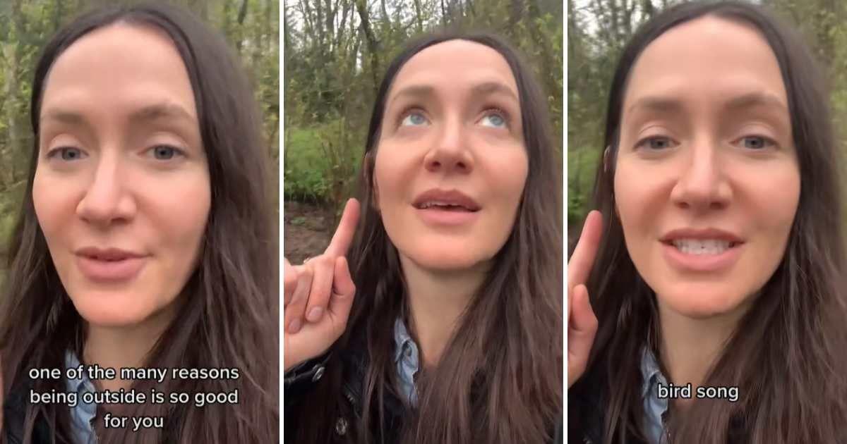 The psychic healer explaining what bird song does to your nervous system. (Cover Image Source: TikTok | @marylisaemery)
