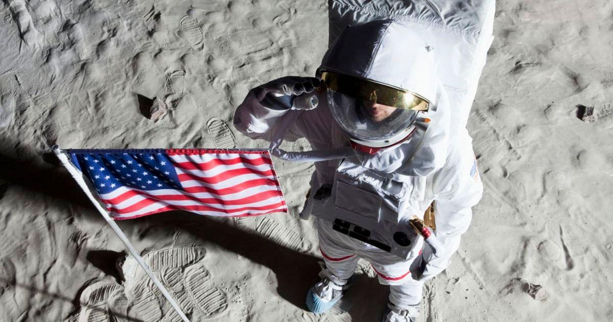Astronaut on the Moon with America's flag (Representative Cover Image Source: Getty Images | Caspar Benson)