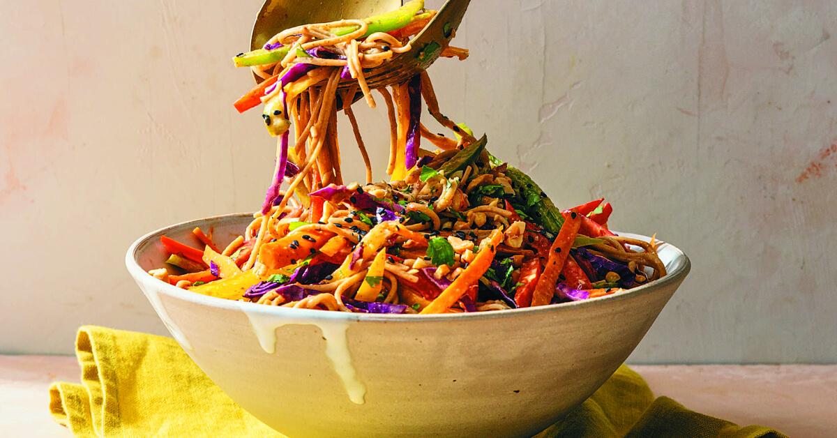Photo of Cold Soba Noodle Salad from plant-based chef Radhi Devlukia's cookbook 'JOYFULL'