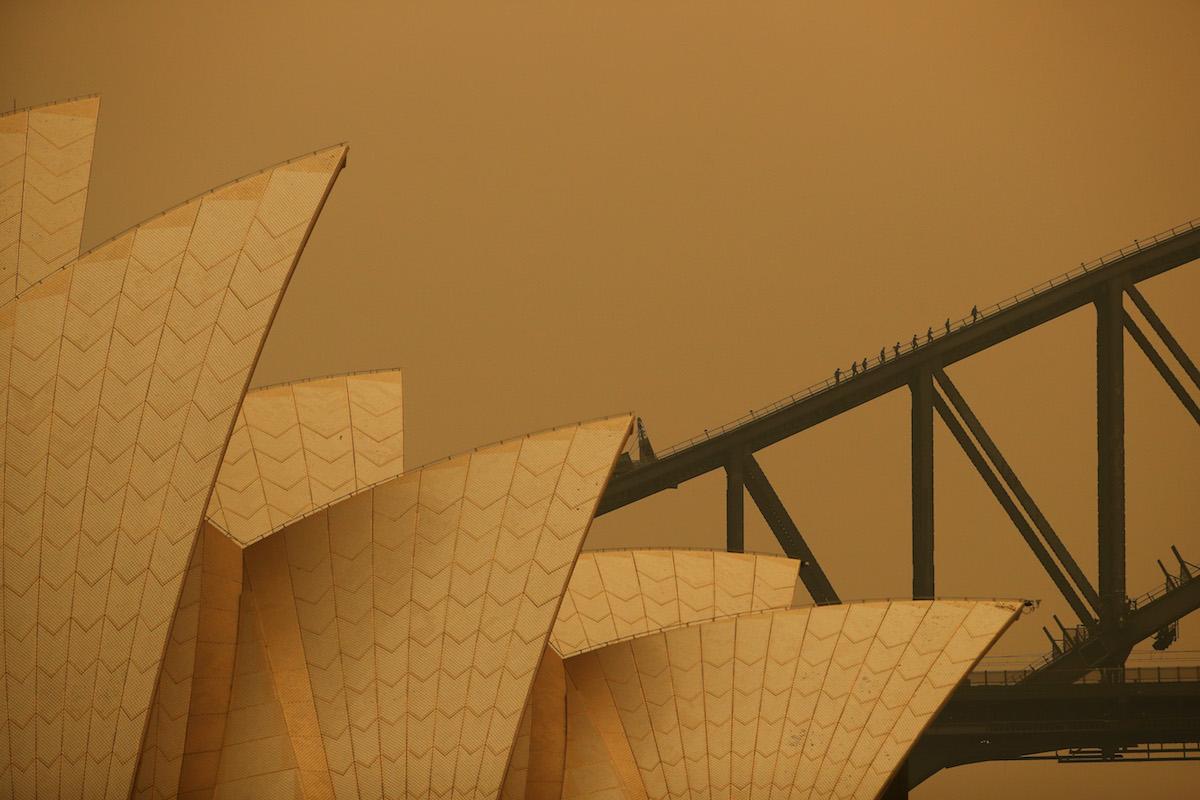 australia sydney opera house fire