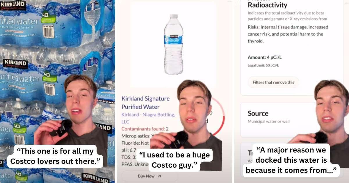 Water expert reveals the downsides of Costco water. (Cover Image Source: TikTok | @oasis.app)