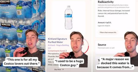 Water expert reveals the downsides of Costco water. (Cover Image Source: TikTok | @oasis.app)