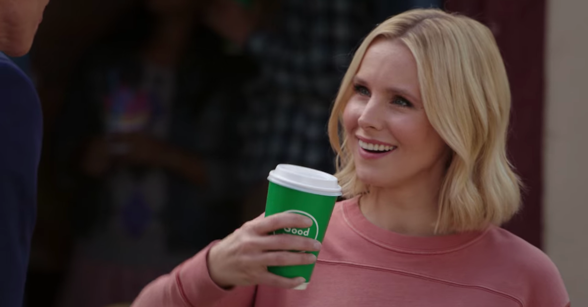 Single-use plastic on The Good Place