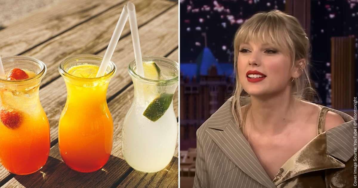 (L) Glasses of orange, peach, and lime juice (Representative Cover Image Source: Pexels | Susanne Jutzeler suju-foto) | (R) Taylor Swift on Jimmy Fallon's The Tonight Show. (Cover Image Source: YouTube | @fallontonight)
