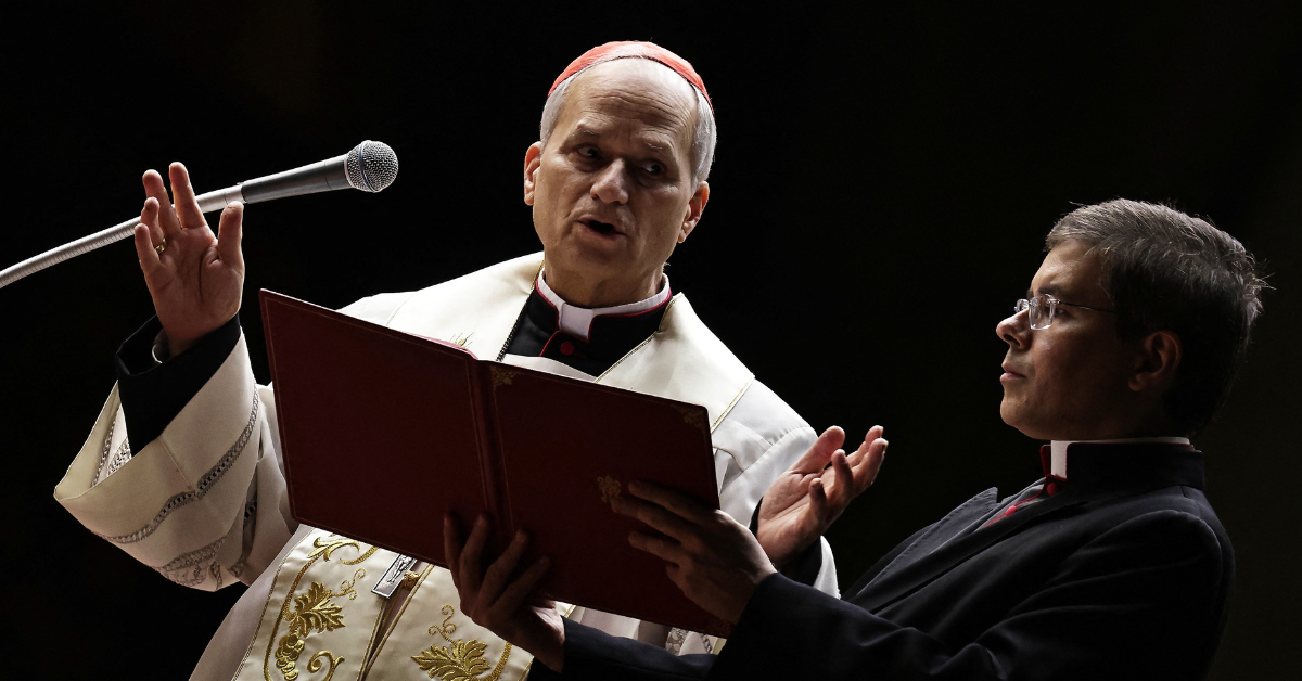 Pope Leo XIV recites the Holy Rosary