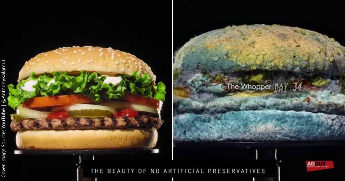 Burger King's viral ad campaign from 2020 - The Moldy Whopper (Cover Image Source: YouTube | @AnthonyKalamut)