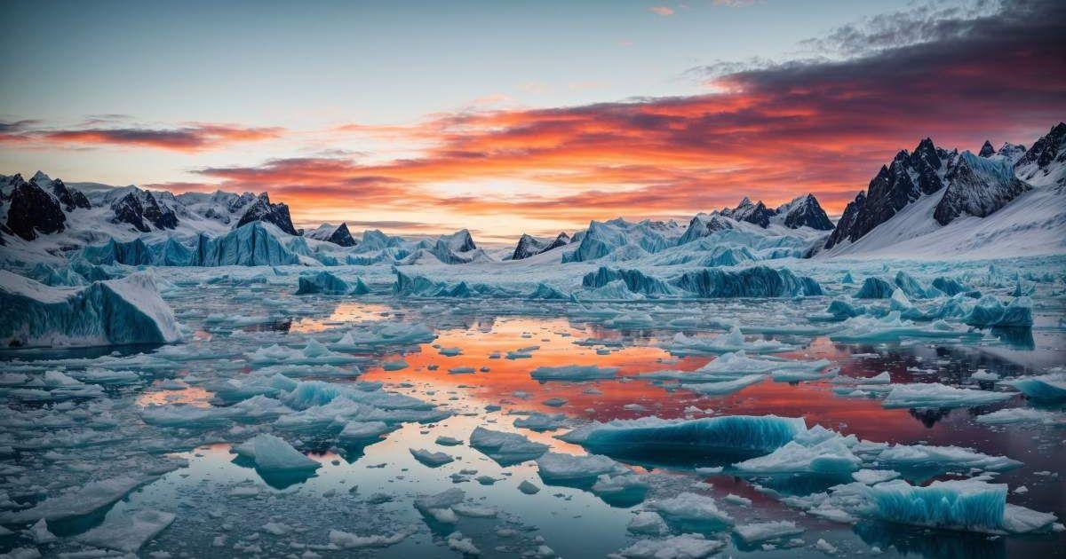 Melting ice cap in Antarctica due to climate change (Representative Image Source: Getty Images | Wirestock)
