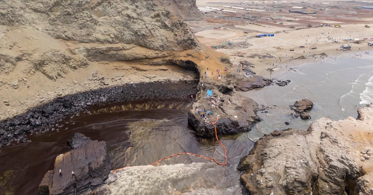 Peru volcano oil spill