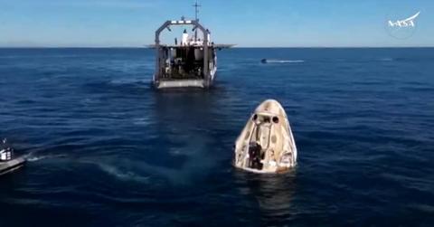 SpaceX's Dragon capsule splashed down in Florida's sea on March 18, 2025, marking a historic moment. (Cover Image Source: X | @NASA_Johnson)