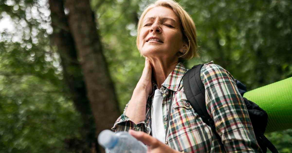 Woman hiker in woods tormented by mosquito bite (Representative Cover Image Source: Getty Images | Zorica Nastasic)