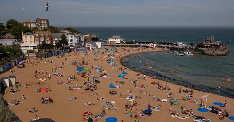 Beach sewage discharge