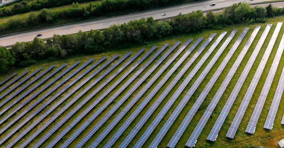 Solar panels in Canada.