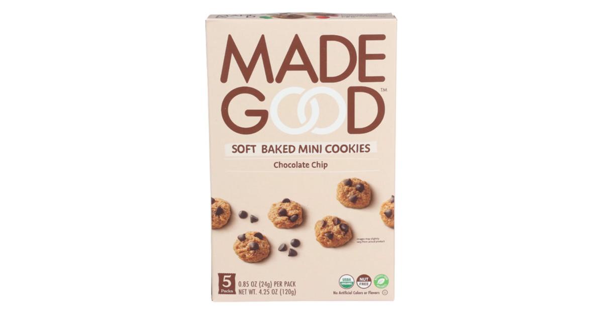 MadeGood soft baked mini cookies