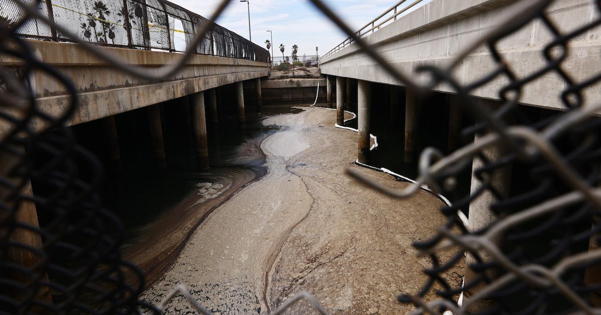 Oil spill in California