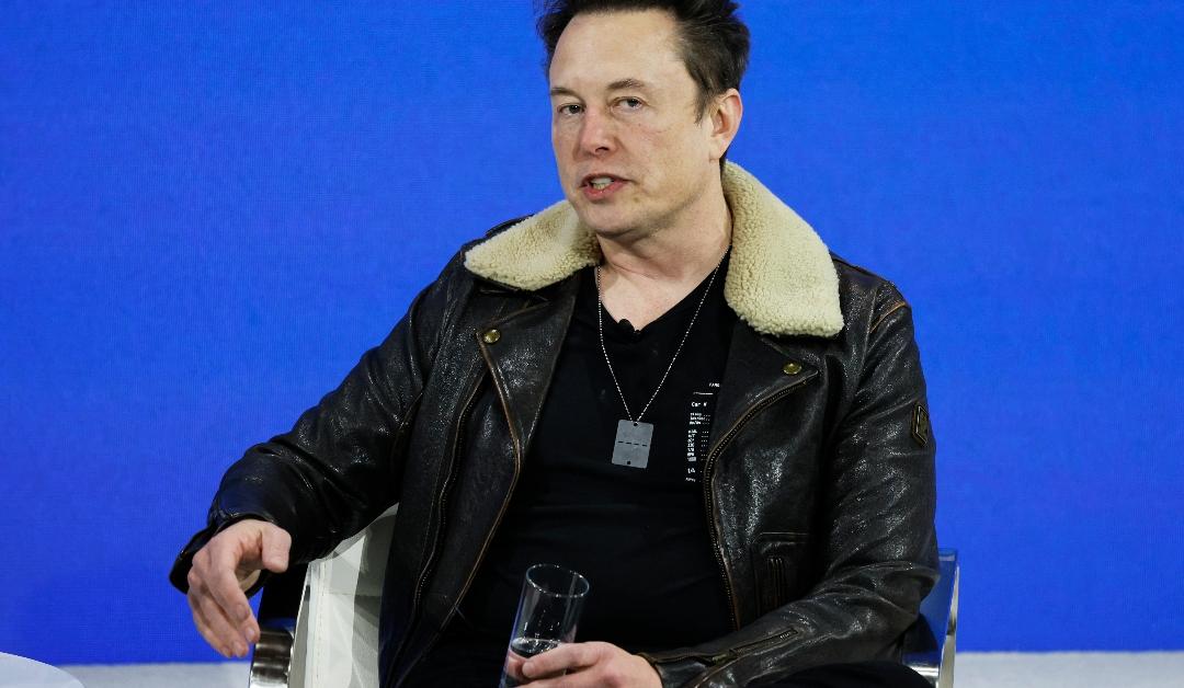 Elon Musk speaks during the New York Times annual DealBook summit on November 29, 2023 in New York City