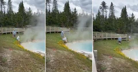 Pair near hot spring (Cover Image Source: Instagram | Photo by @touronsofyellowstone)