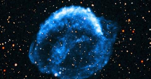 A still from the video showing changes in Kepler’s Supernova Remnant using data from NASA’s Chandra X-ray Observatory. (Cover Image Source: X-ray: NASA/CXC/SAO; Optical: Pan-STARRS)