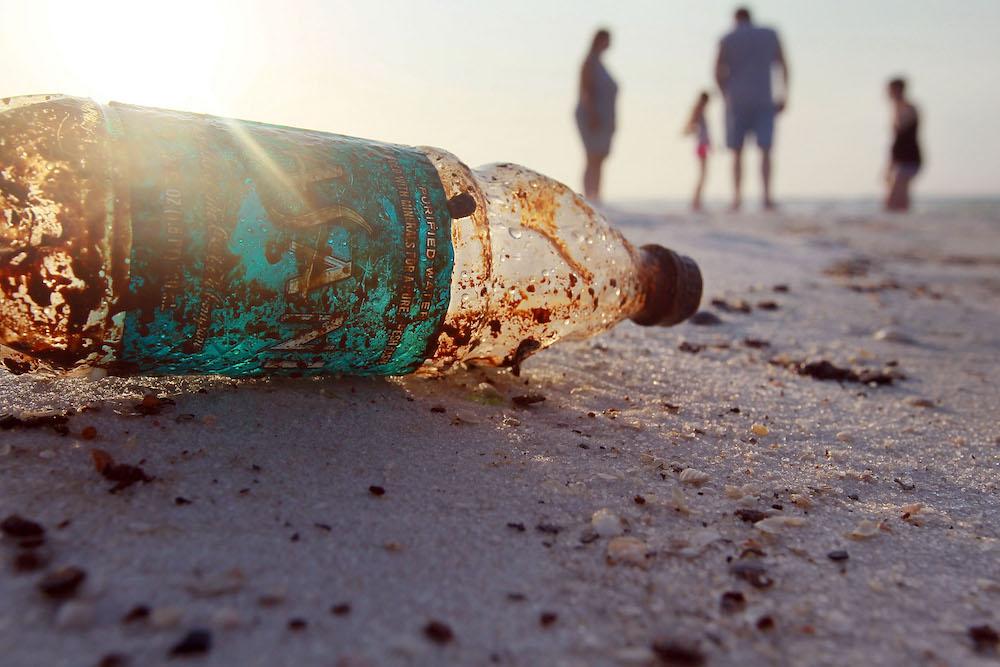 Plastic Bottle on the Beach