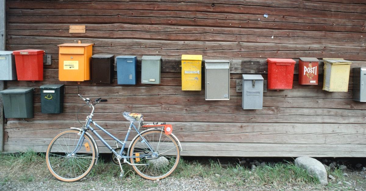 Getting post in the Finnish countryside.