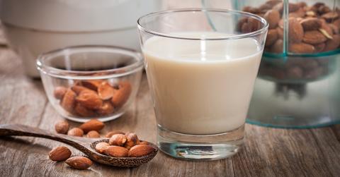 cooking with almond milk