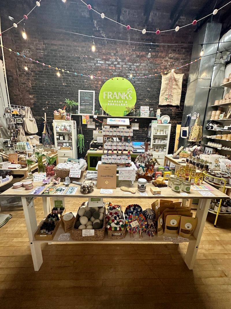 franks market zero waste shop