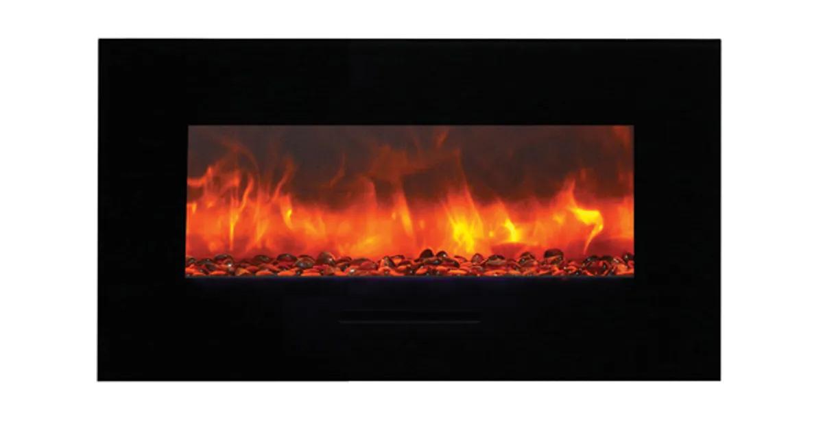 wall-mounted electric fireplace